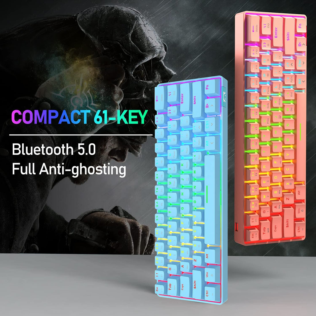 Best budget gaming setup with RGB mechanical keyboard and desk gear