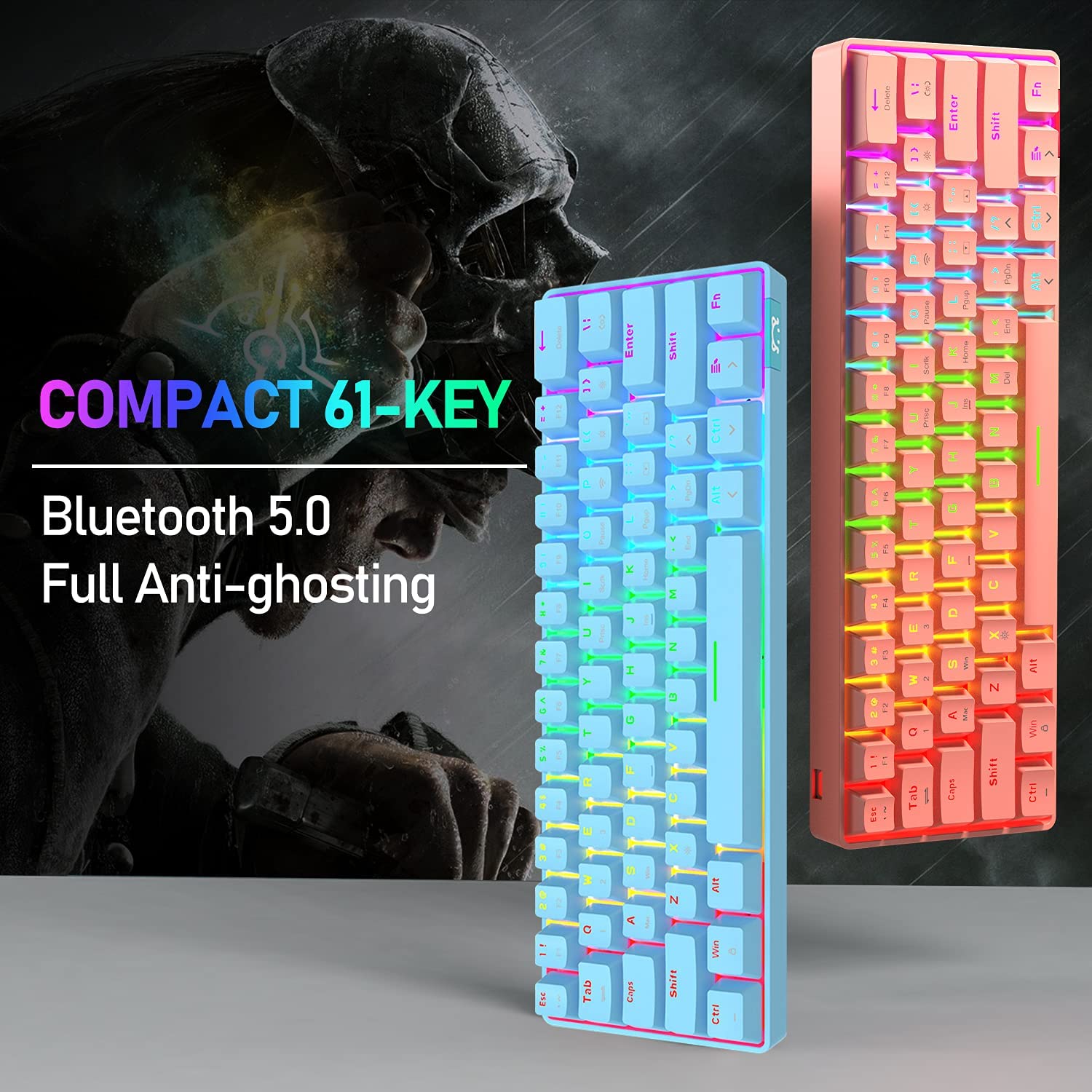 Best budget gaming setup with RGB mechanical keyboard and desk gear