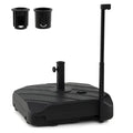 Rolling Patio Umbrella Base with Pull Rod