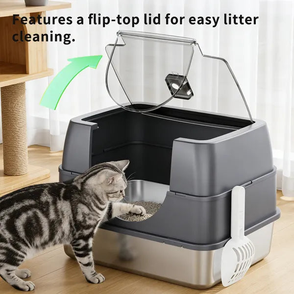 Stainless Steel Cat Litter Box